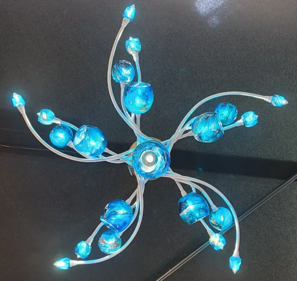 Lustre Ascension® 21 tiges Bleu