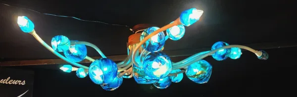 Lustre Ascension® 21 tiges Bleu