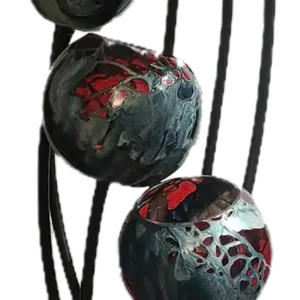 Lampadaire Ascension® 7 tiges Bleu-gris Rouge