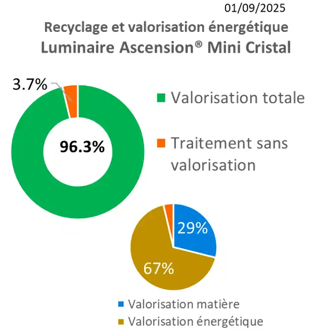 Recyclabilité et valorisation énergétique Ascension Mini Cristal